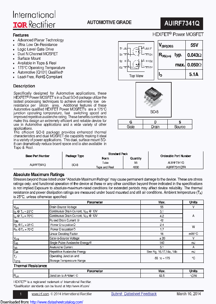 AUIRF7341QTR_8468921.PDF Datasheet