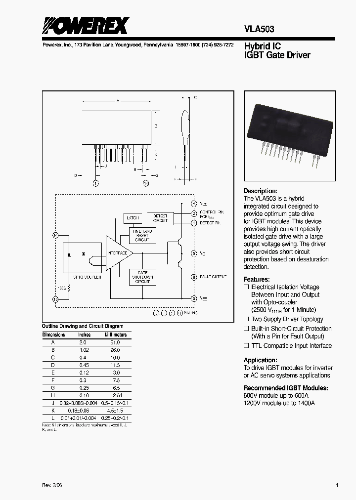 VLA503_8468404.PDF Datasheet