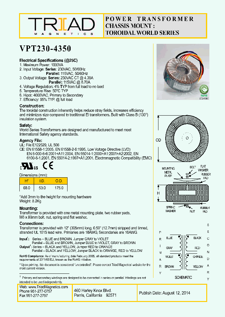 VPT230-4350_8469406.PDF Datasheet