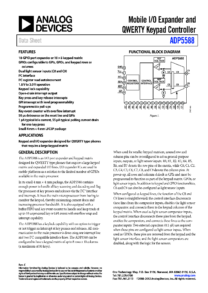 ADP5588_8469273.PDF Datasheet