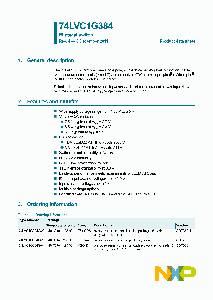 74LVC1G384GS_8469870.PDF Datasheet