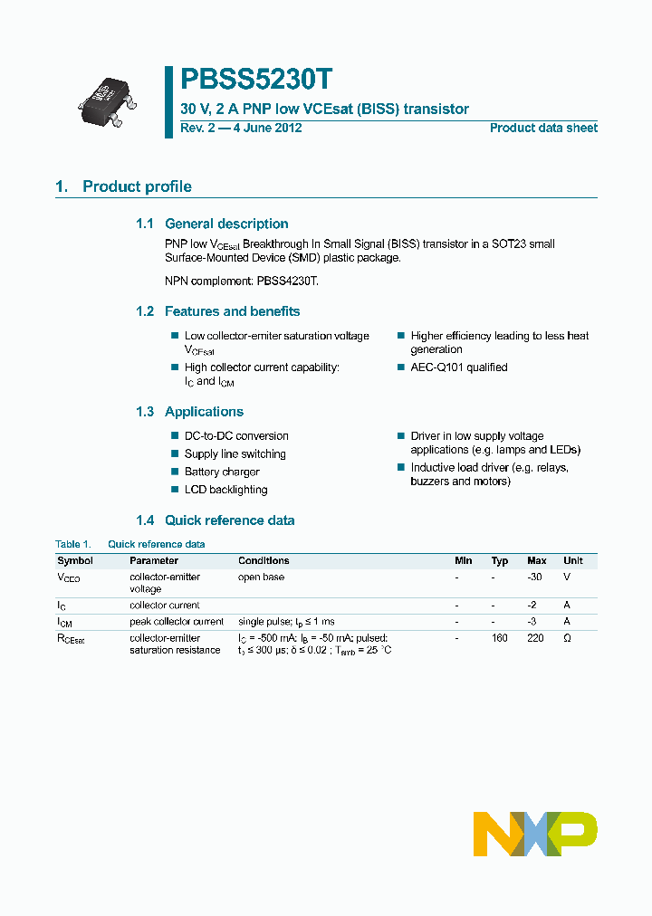 PBSS5230T-15_8471847.PDF Datasheet