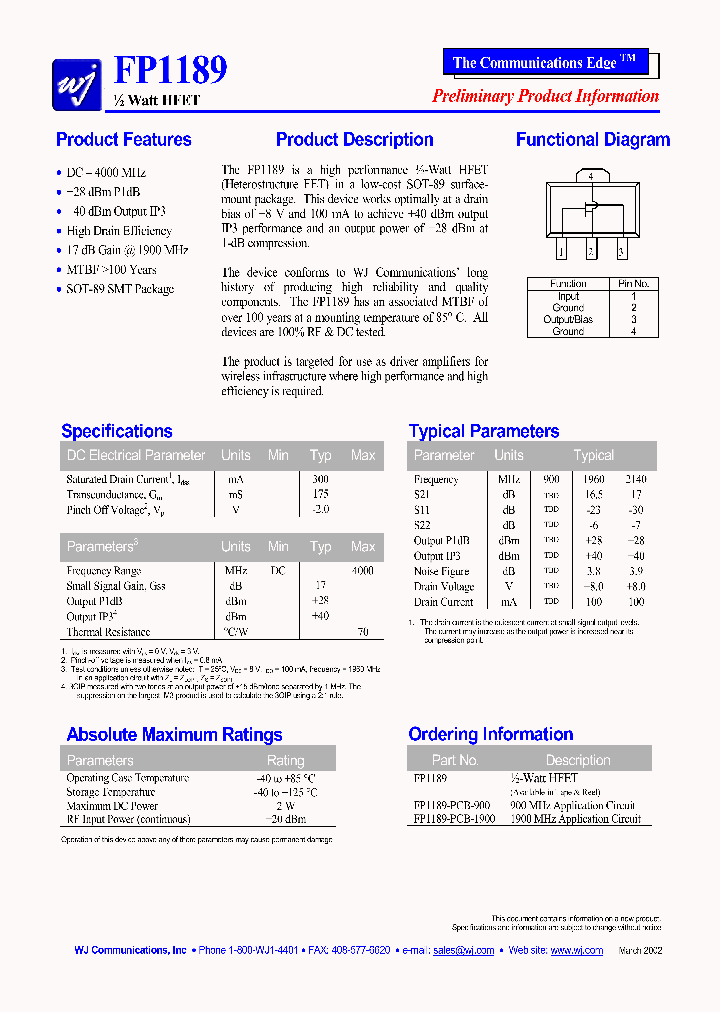 FP1189-PCB-900_8472787.PDF Datasheet