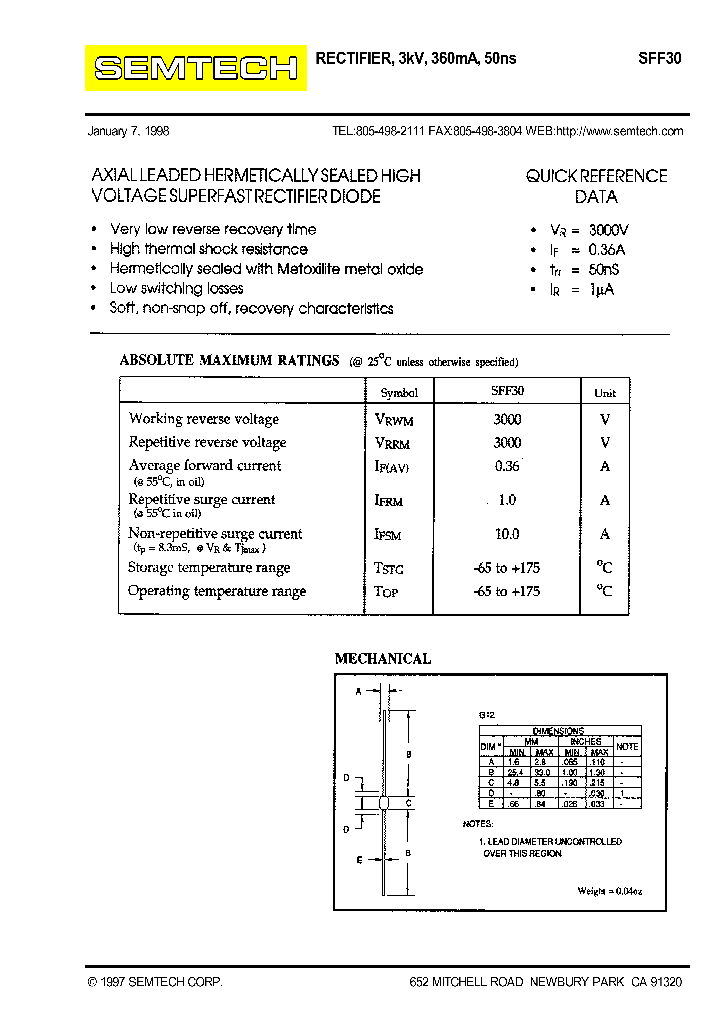 SFF30_8474451.PDF Datasheet
