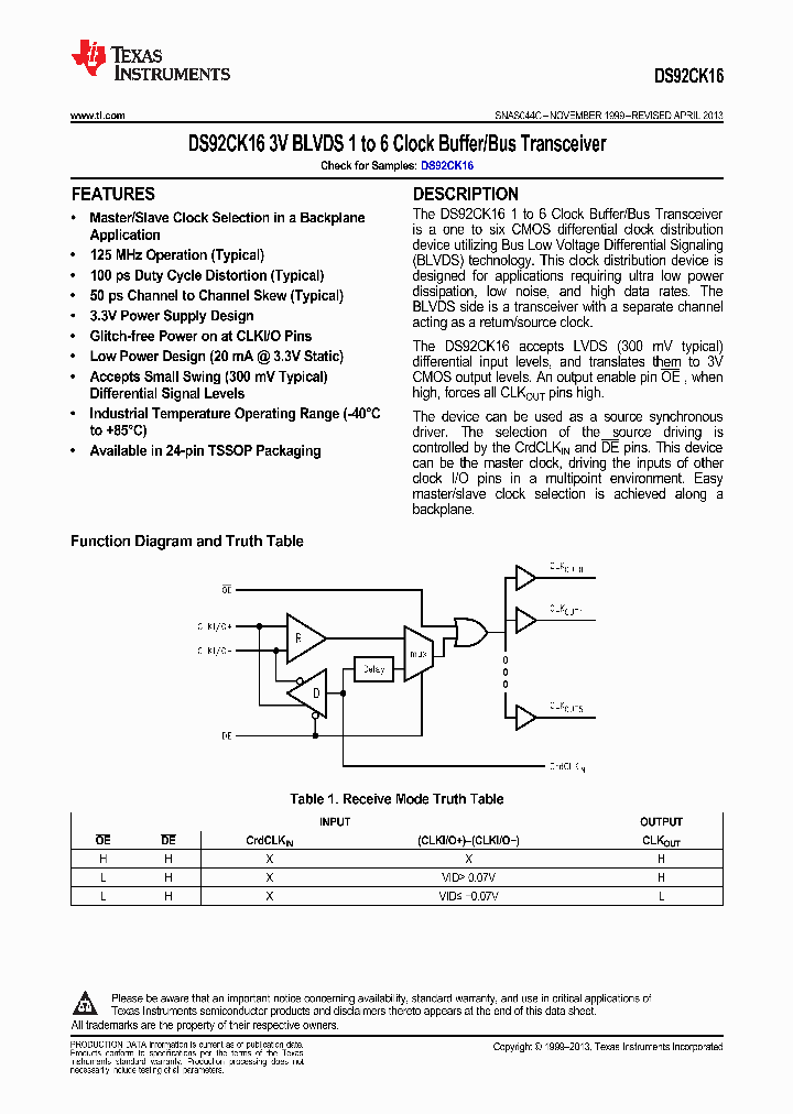 DS92CK16TMTCNOPB_8476044.PDF Datasheet