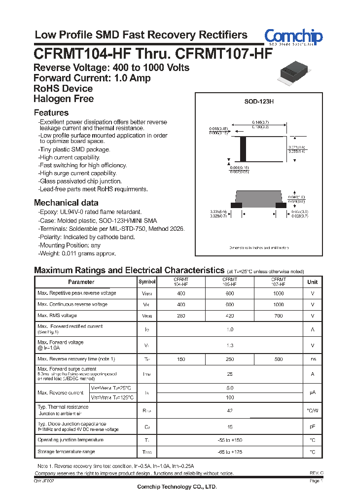 CFRMT104-HF_8477083.PDF Datasheet