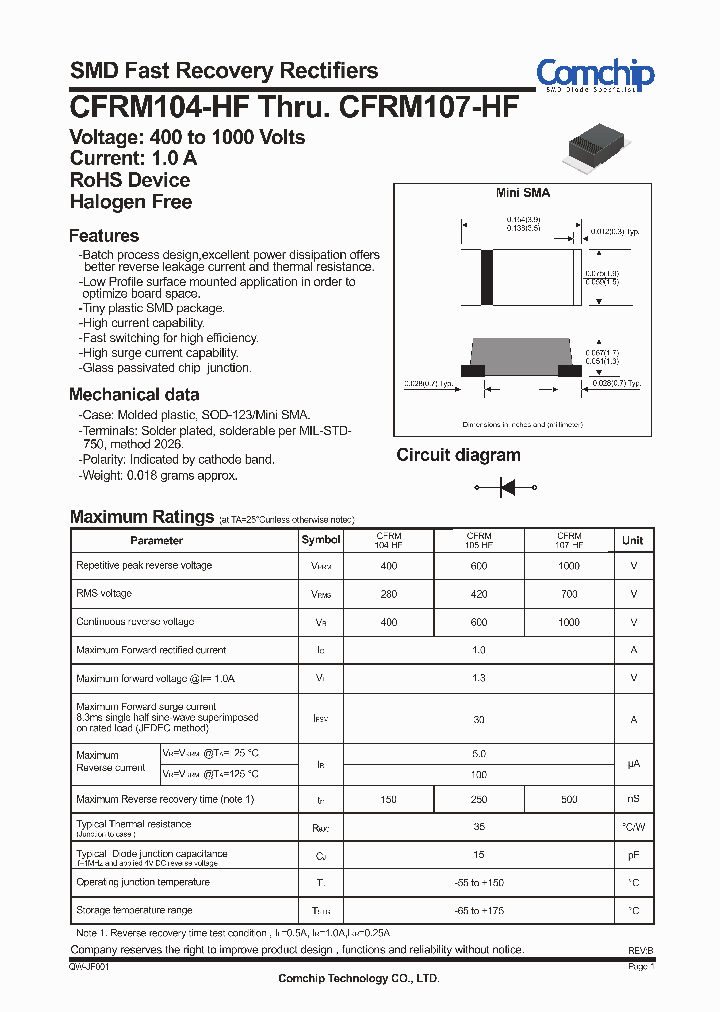 CFRM105-HF_8477078.PDF Datasheet