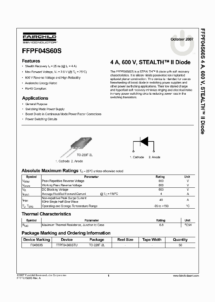 FFPF04S60S_8478409.PDF Datasheet