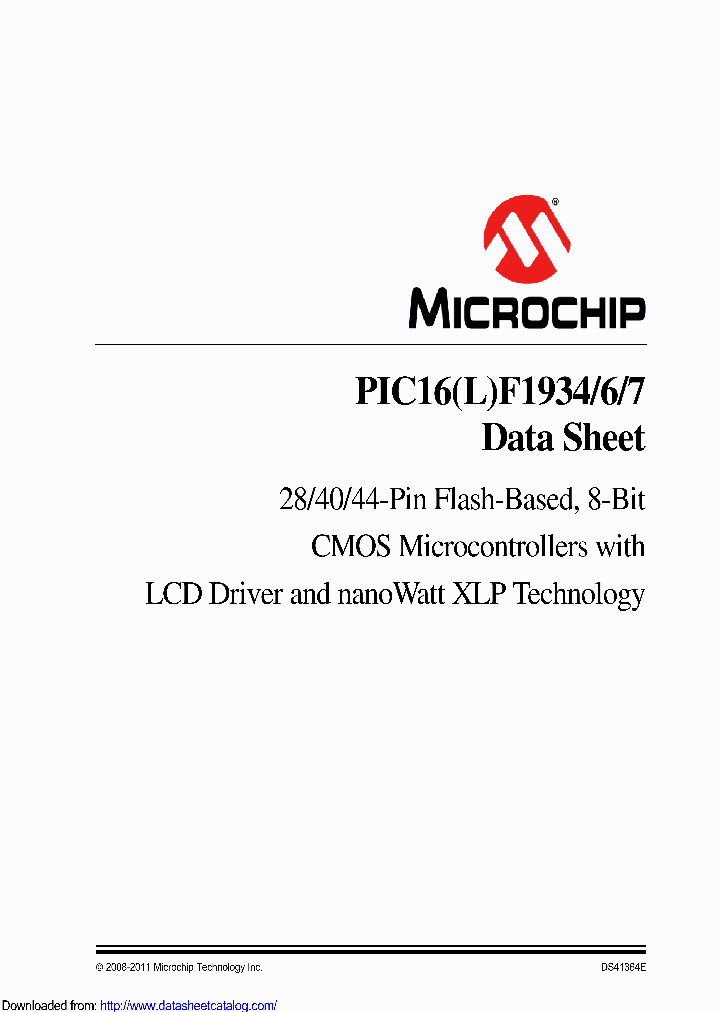PIC16F1934T-IPTVAO_8479199.PDF Datasheet
