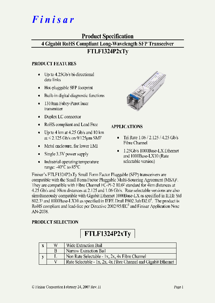 FTLF1324P2XTY_8480504.PDF Datasheet