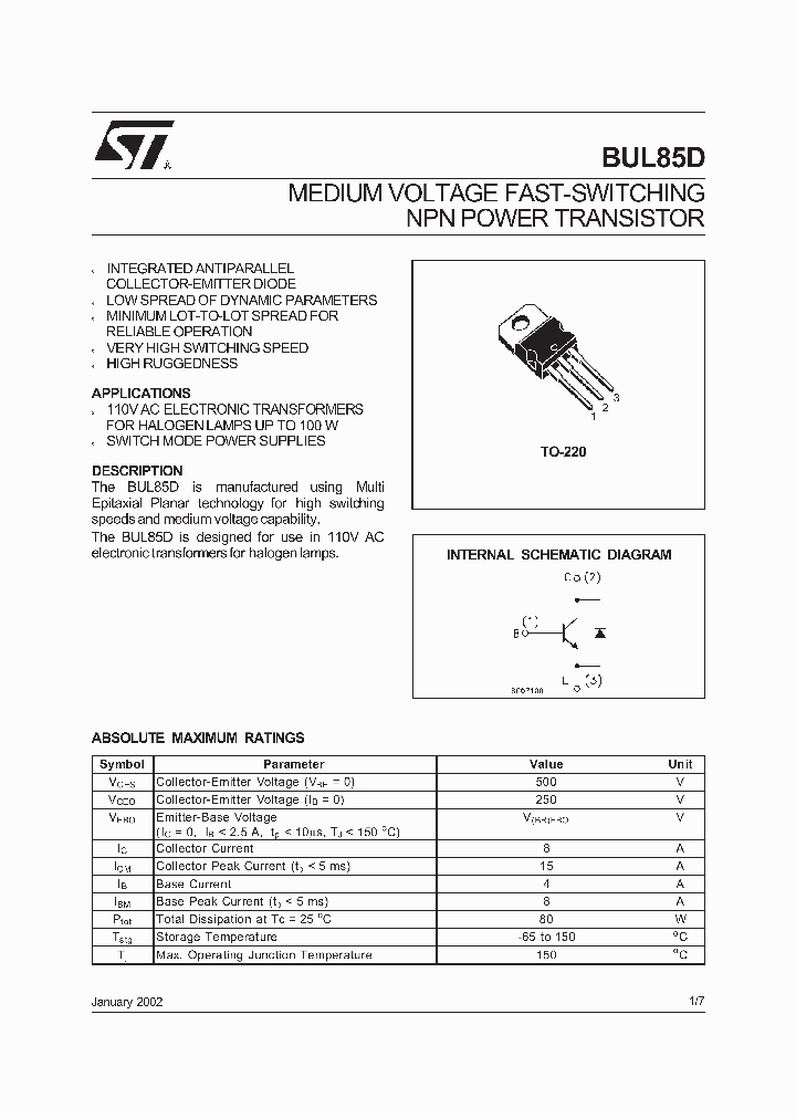 BUL85D_8482795.PDF Datasheet