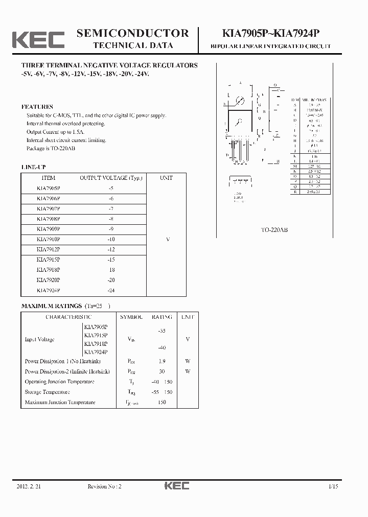 KIA7905P-15_8483204.PDF Datasheet