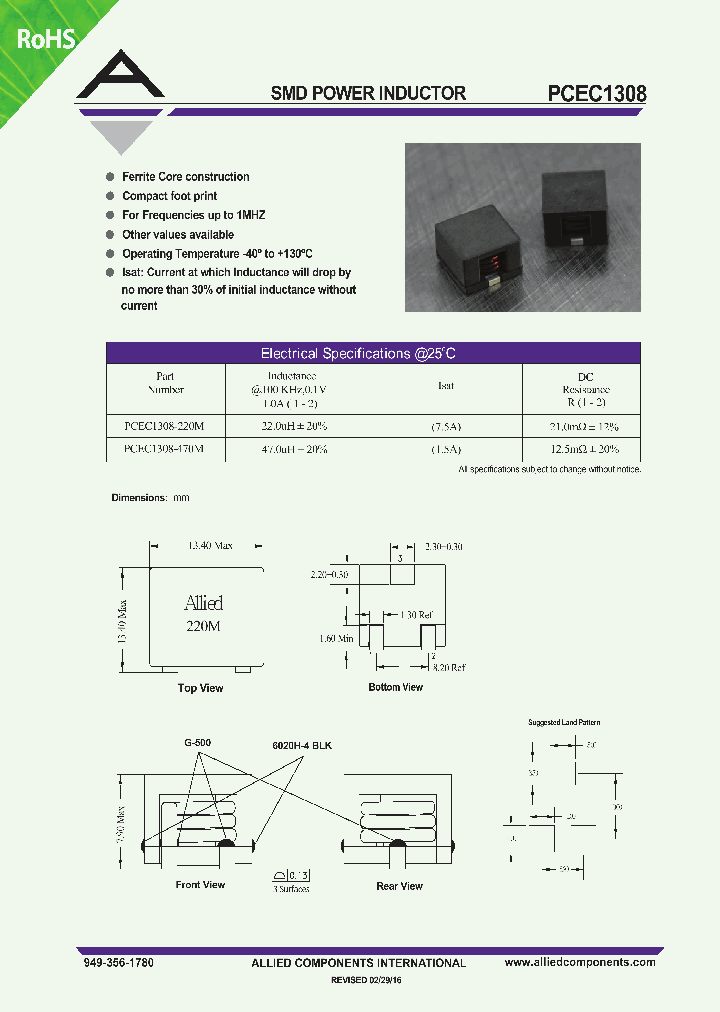 PCEC1308-470M_8482464.PDF Datasheet