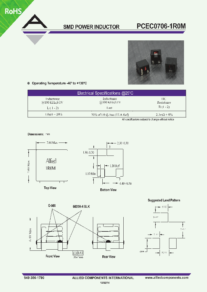 PCEC0706-1R0M_8482461.PDF Datasheet