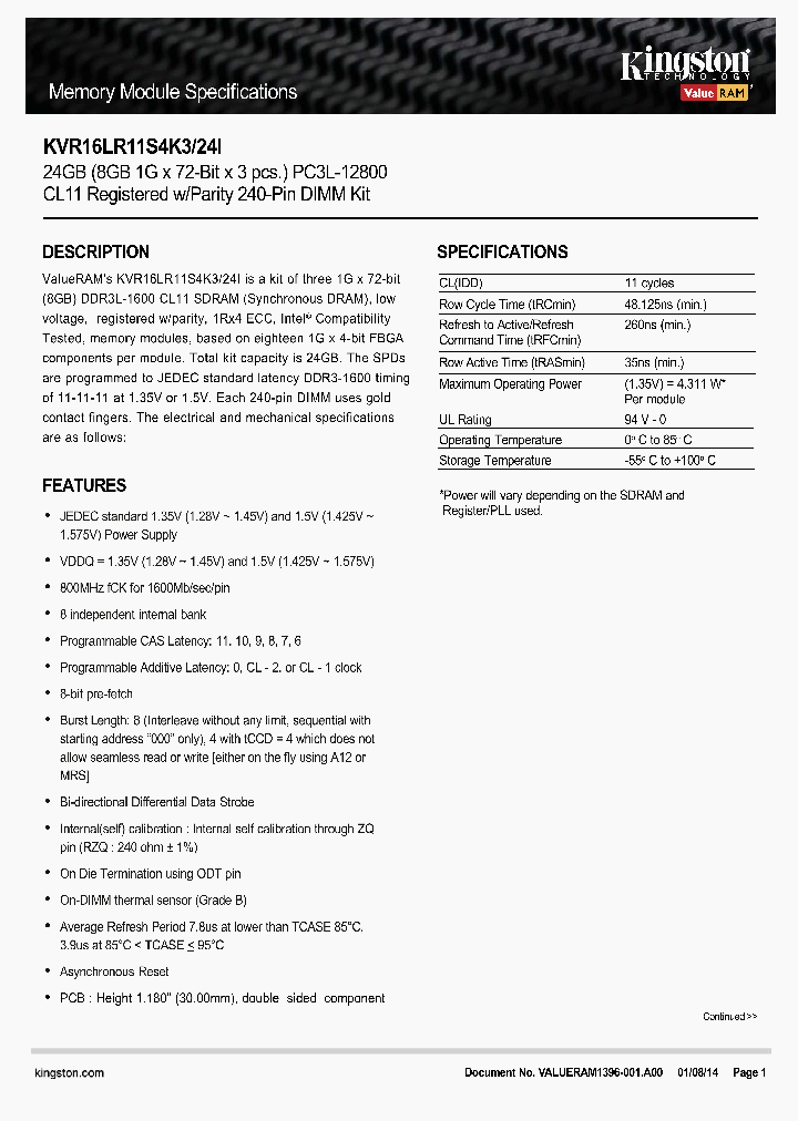 KVR16LR11S4K3-24I_8481291.PDF Datasheet
