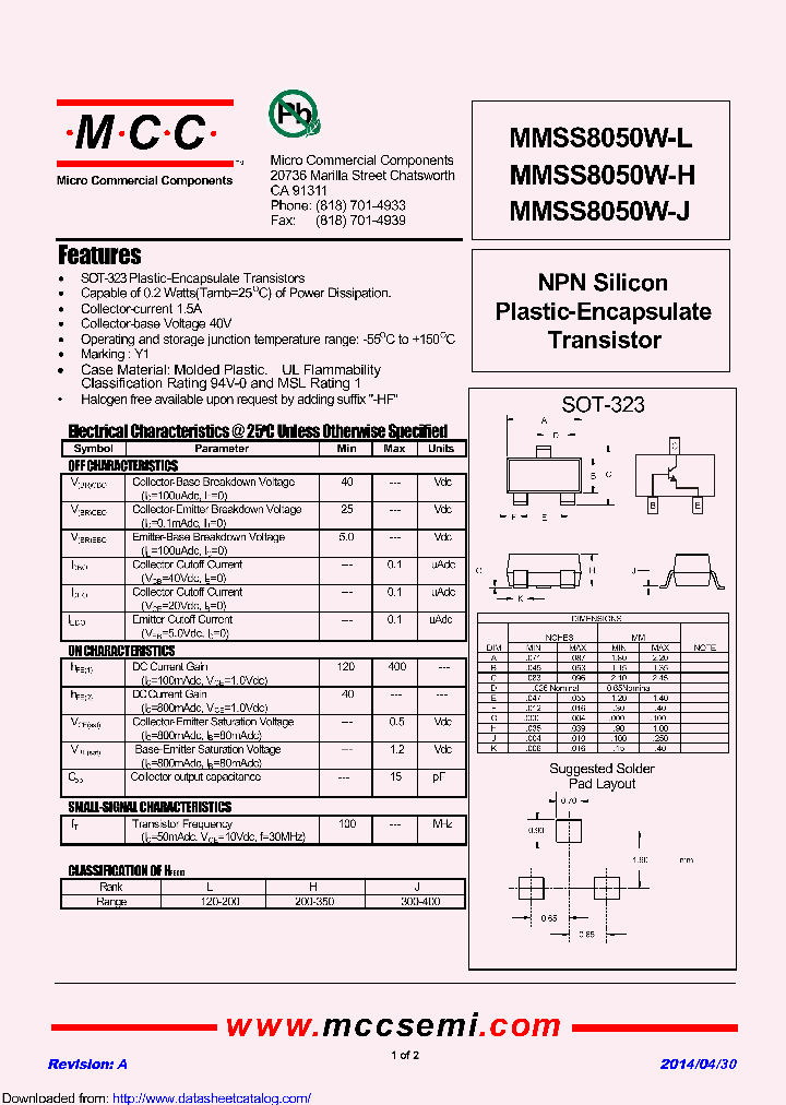 MMSS8050W-L_8481614.PDF Datasheet