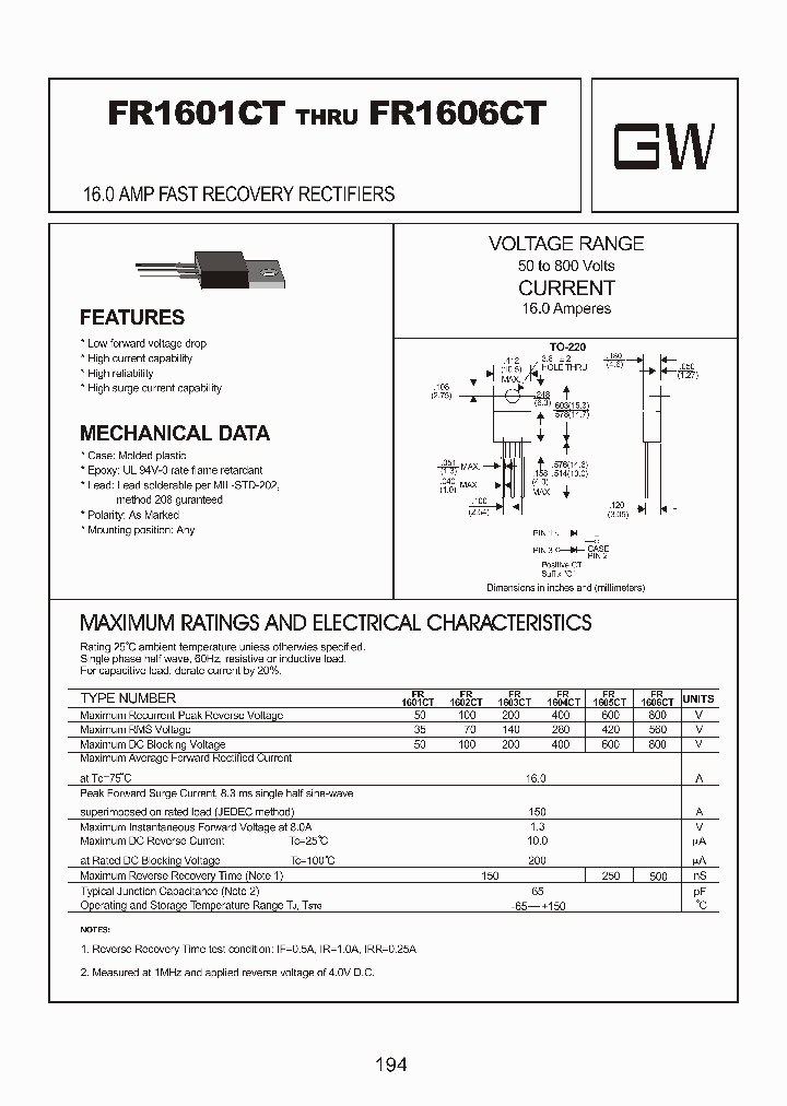 FR1601CT_8482278.PDF Datasheet