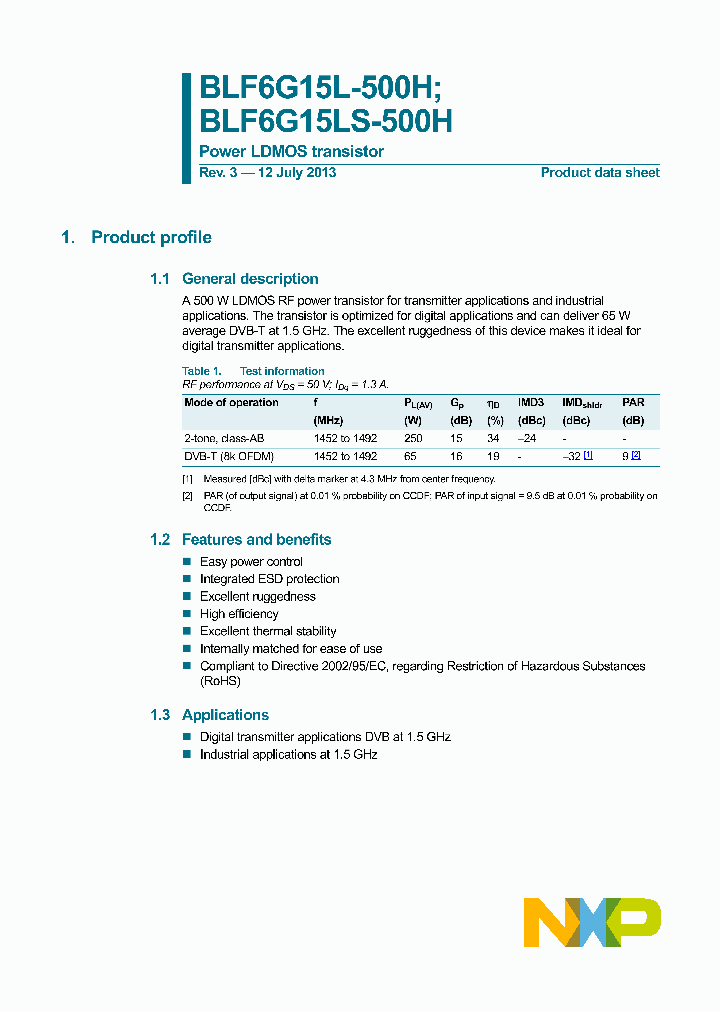 BLF6G15LS-500H_8485331.PDF Datasheet