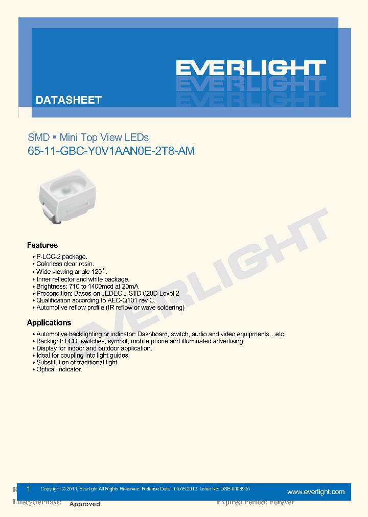 65-11-GBC-Y0V1AAN0E8_8485163.PDF Datasheet