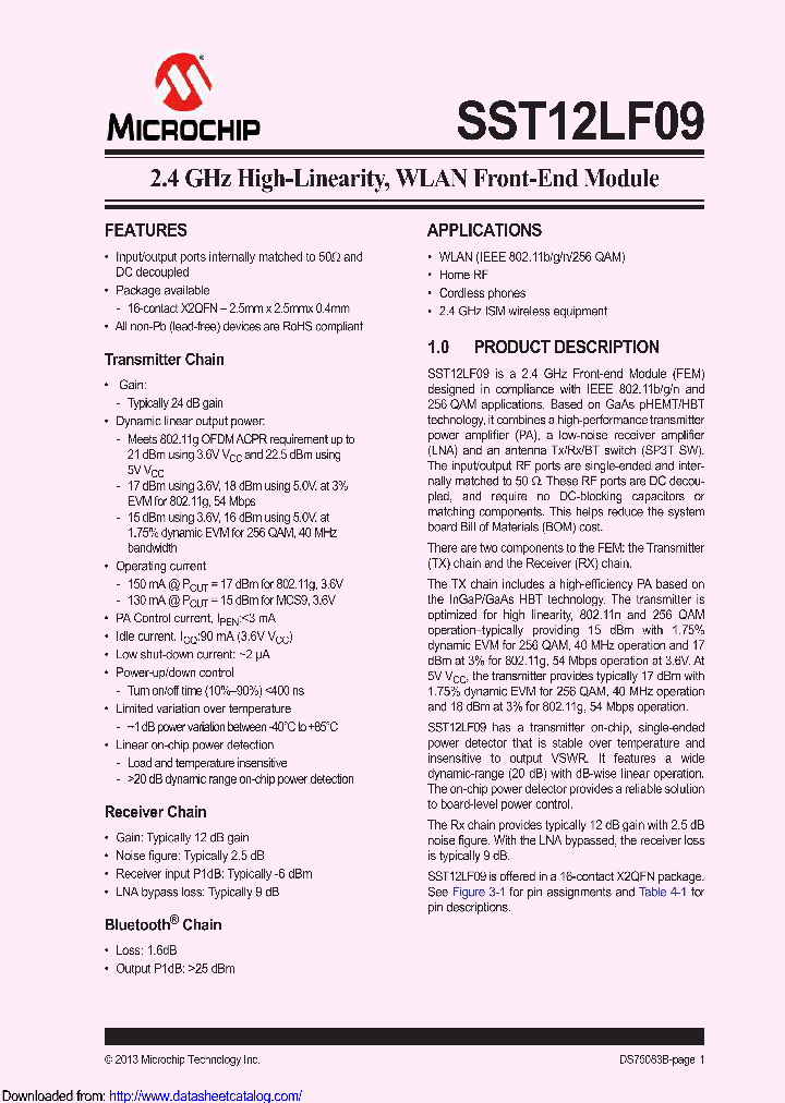 SST12LF09-Q3CE_8485964.PDF Datasheet
