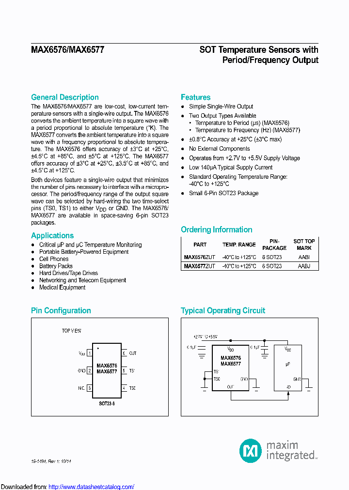 MAX6576ZUTT_8486137.PDF Datasheet