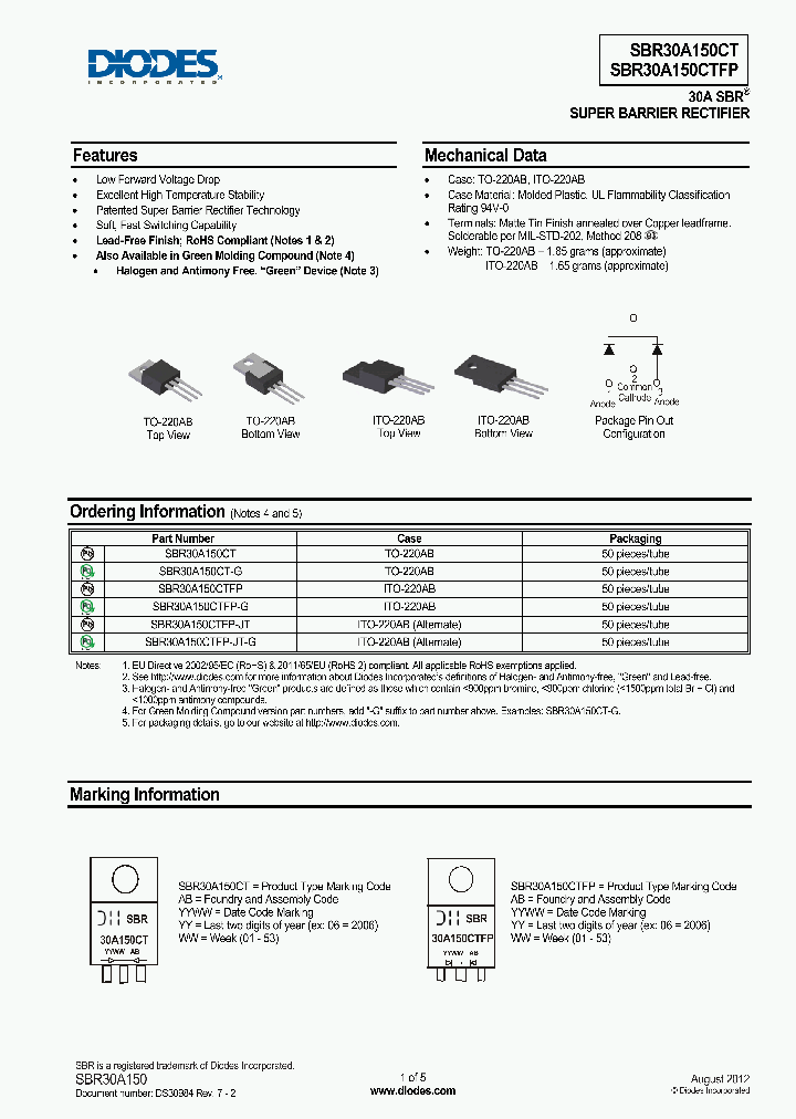 SBR30A150CTFP-JT_8486074.PDF Datasheet