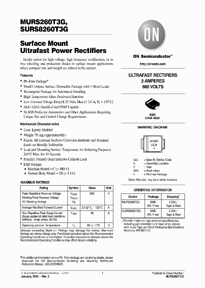 SURS8260T3G_8486952.PDF Datasheet