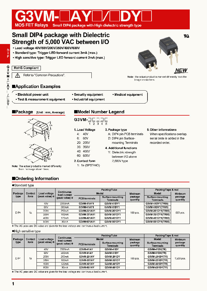 G3VM-601DY1_8488427.PDF Datasheet