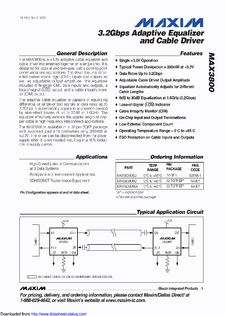 MAX3800UGJ-T_8488908.PDF Datasheet