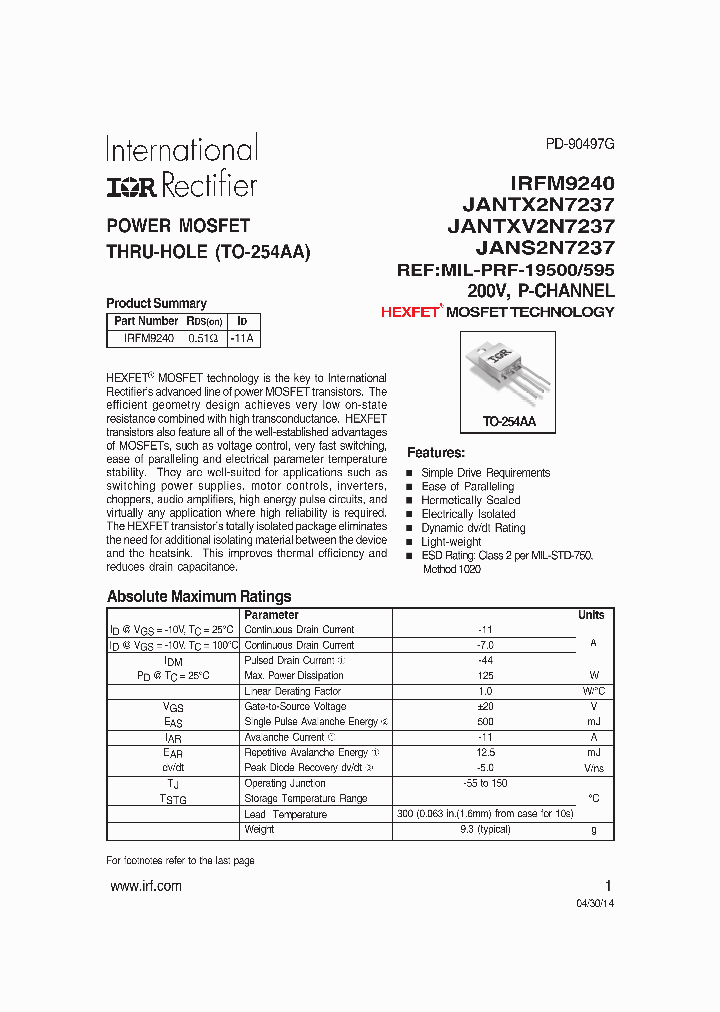 IRFM9240-15_8490904.PDF Datasheet