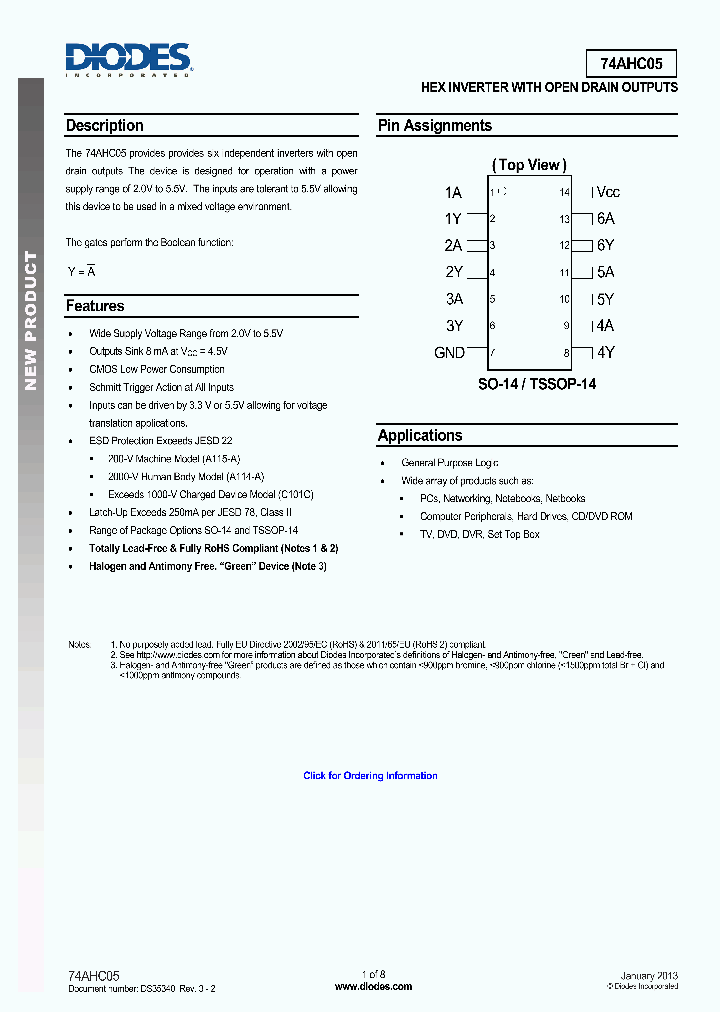 74AHC05T14-13_8490614.PDF Datasheet