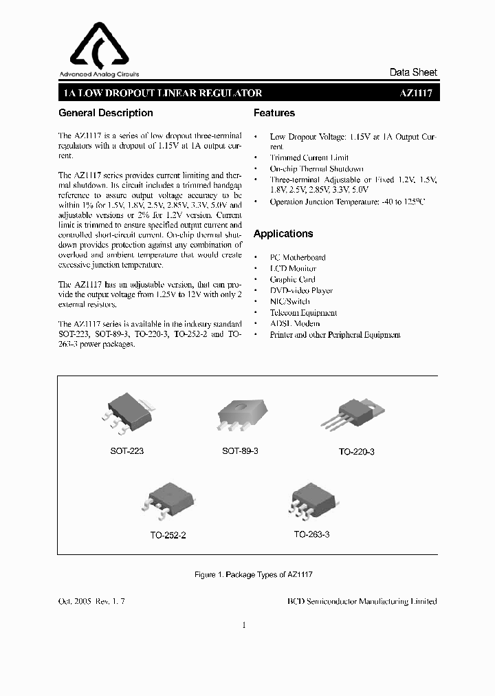 AZ1117D-12_8491460.PDF Datasheet