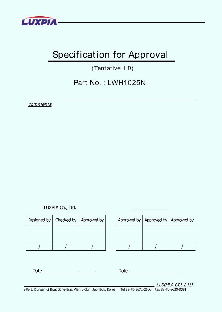 LWH1025N_8492213.PDF Datasheet