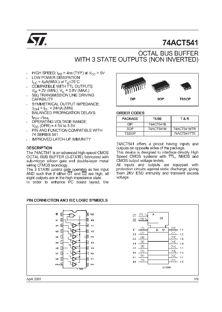 74ACT541MTR_8493364.PDF Datasheet