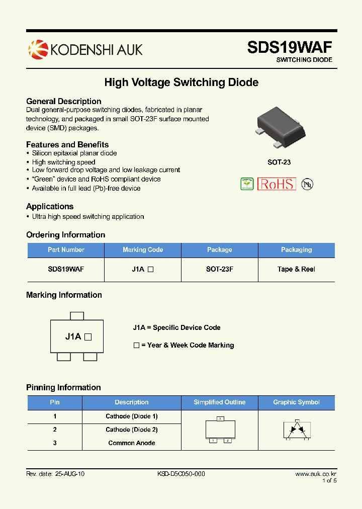 SDS19WAF_8493981.PDF Datasheet
