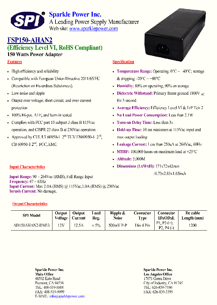 FSP150-AHAN2_8493962.PDF Datasheet