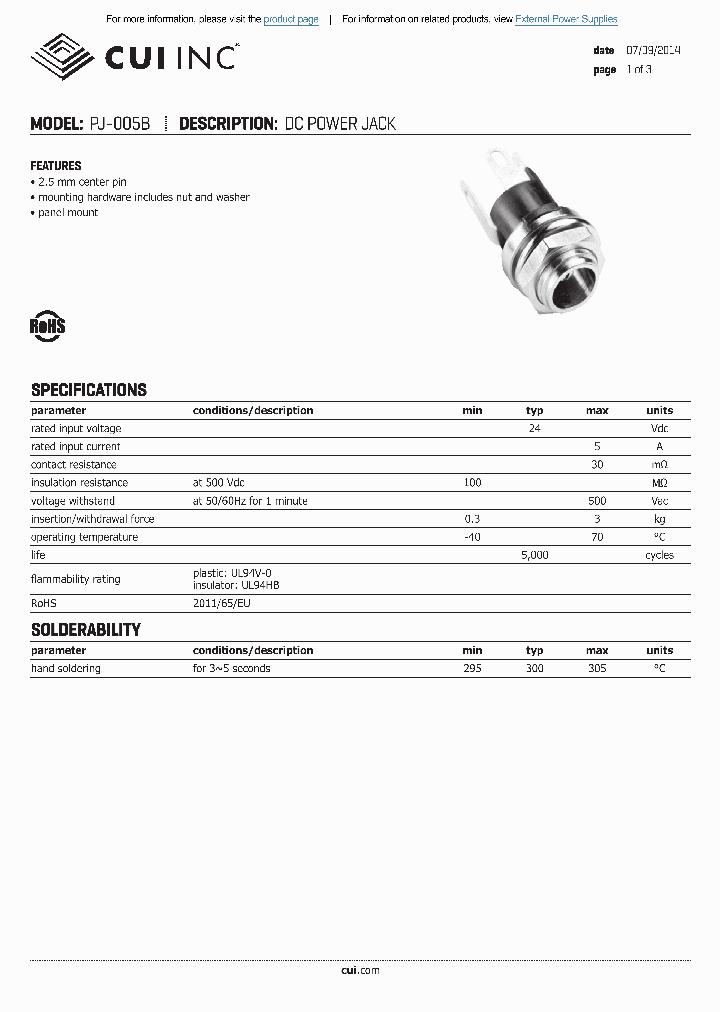 PJ-005B_8494729.PDF Datasheet
