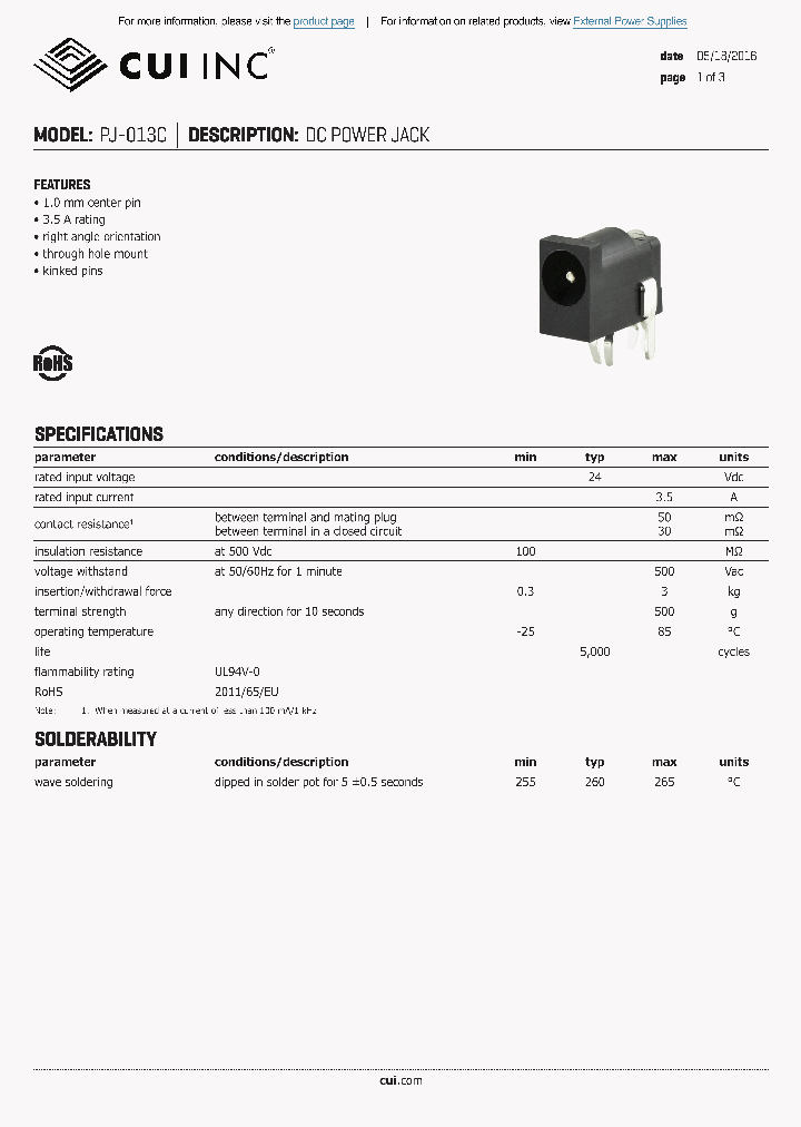 PJ-013C_8494742.PDF Datasheet
