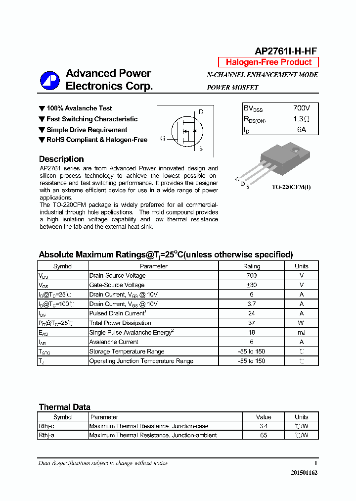 AP2761I-H-HF-16_8494910.PDF Datasheet