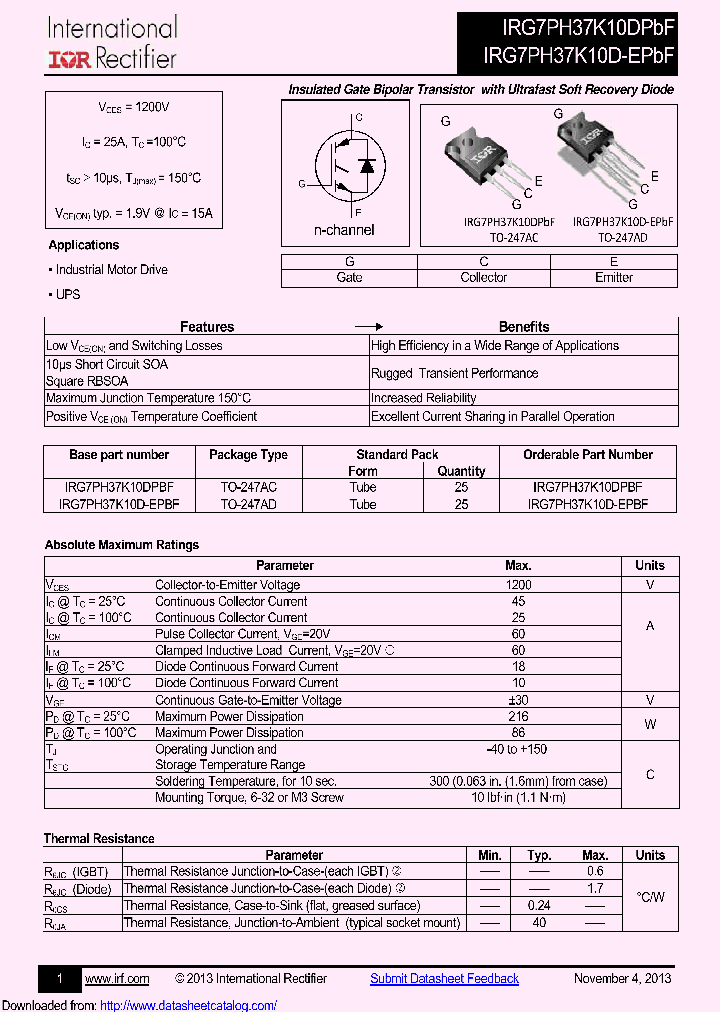 IRG7PH37K10D_8496183.PDF Datasheet