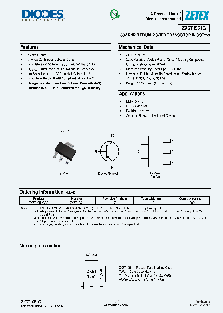 ZX5T1951G-15_8498412.PDF Datasheet