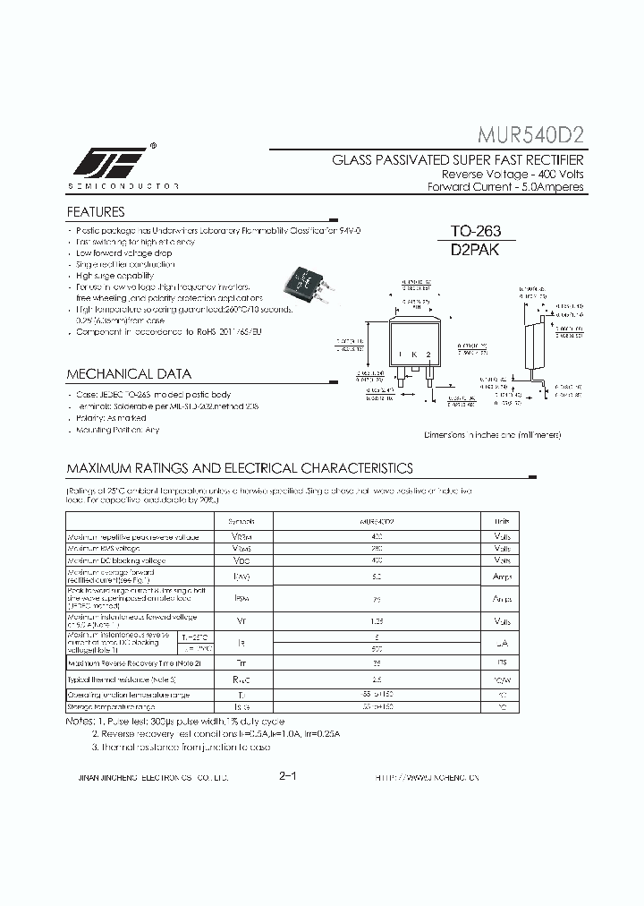 MUR540D2_8502899.PDF Datasheet