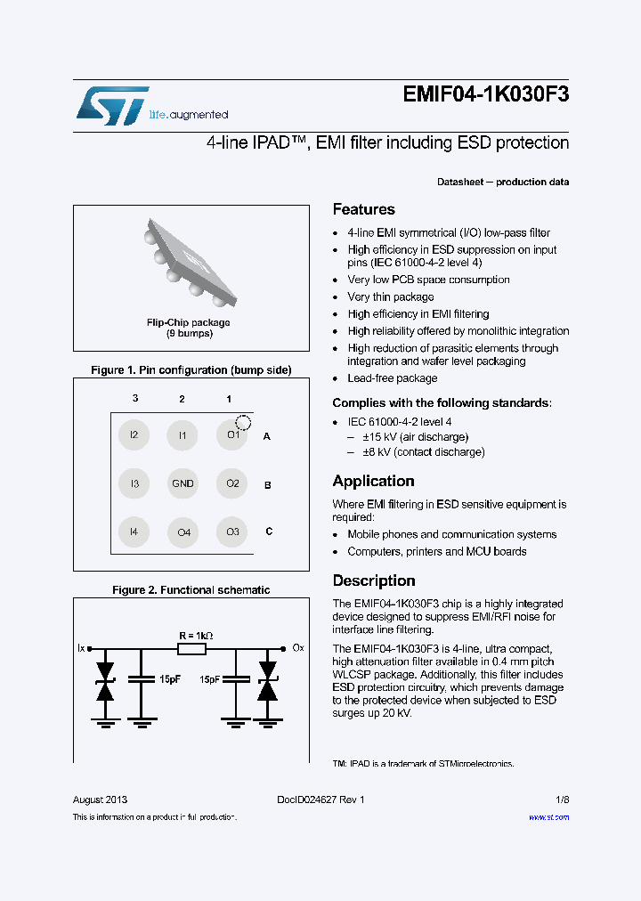 EMIF04-1K030F3_8502725.PDF Datasheet