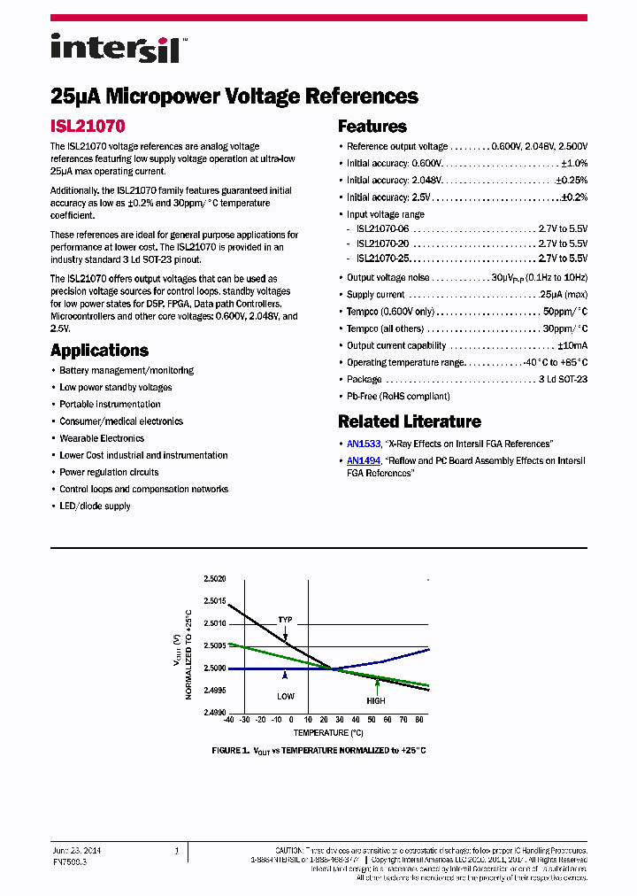 ISL21070CIH325_8502759.PDF Datasheet