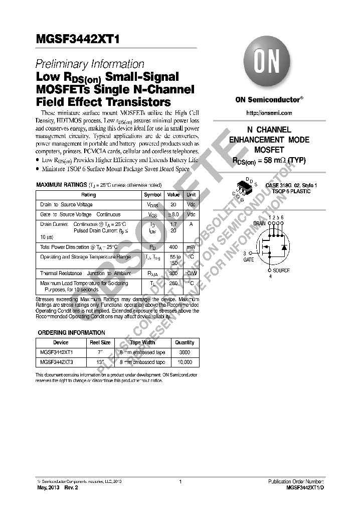 MGSF3442XT1_8503195.PDF Datasheet