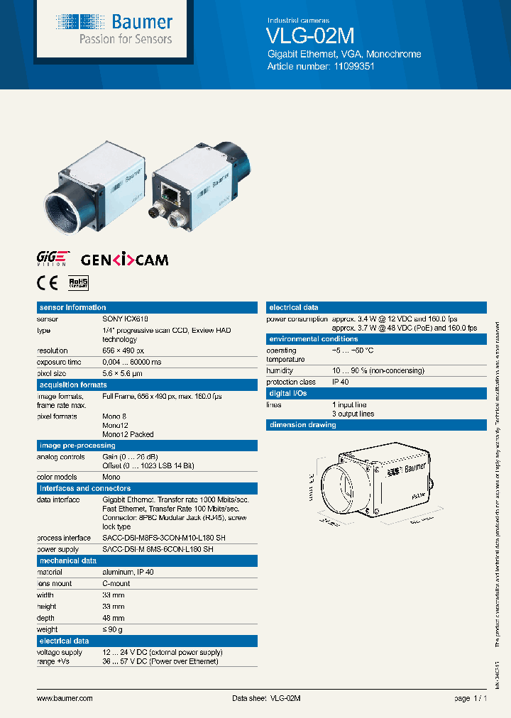 BAUMER-VLG-02M_8503683.PDF Datasheet
