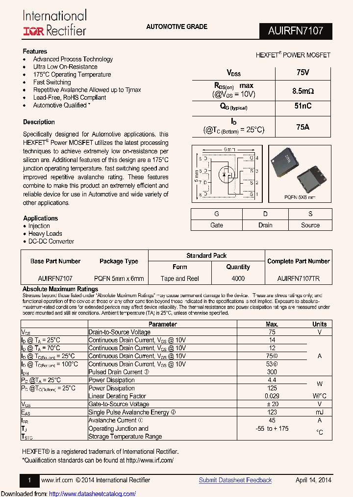 AUIRFN7107TR_8504090.PDF Datasheet