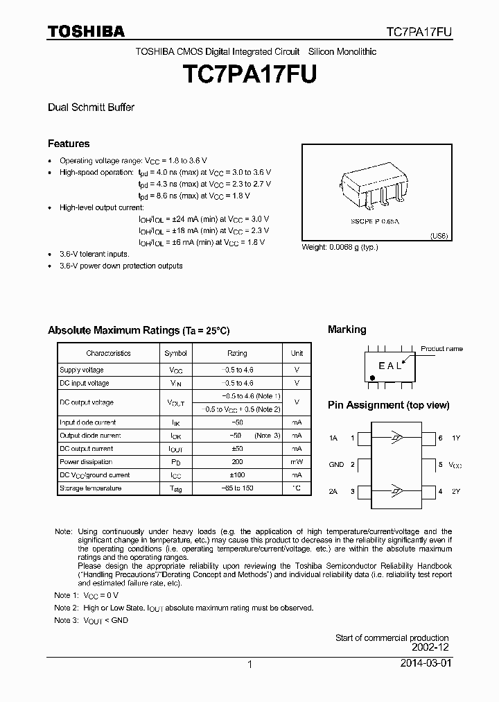 TC7PA17FU_8504210.PDF Datasheet