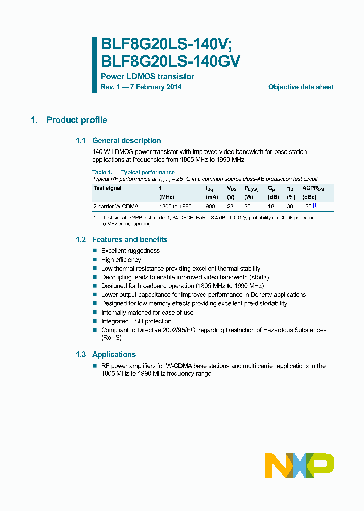 BLF8G20LS-140GV_8505862.PDF Datasheet
