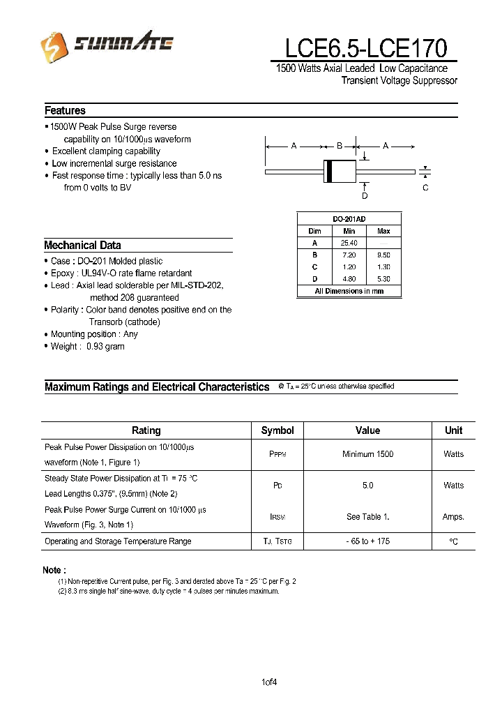 LCE54CA_8505421.PDF Datasheet